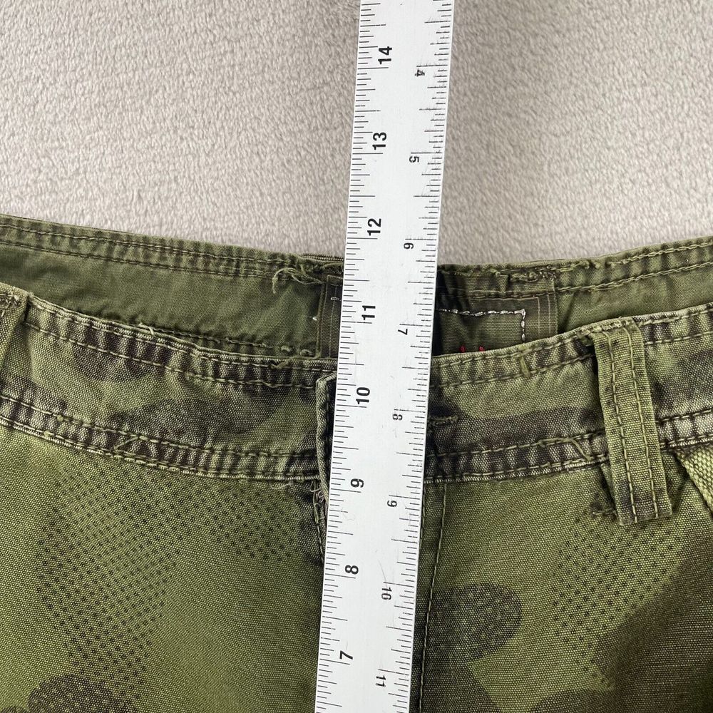 Vintage Japanese Junye Cargo Pants Men 32‎ Green Camo Paratrooper Tactical Y2K - Picture 15 of 16
